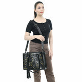 American Darling Adbg1492 Tote Hand Tooled Genuine Leather Women Bag Western Handbag Purse