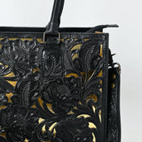 American Darling Adbg1492 Tote Hand Tooled Genuine Leather Women Bag Western Handbag Purse