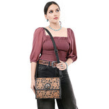 American Darling Adbg1494 Small Crossbody Hand Tooled Genuine Leather Women Bag Western Handbag Purse