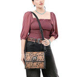 American Darling Adbg1494 Small Crossbody Hand Tooled Genuine Leather Women Bag Western Handbag Purse