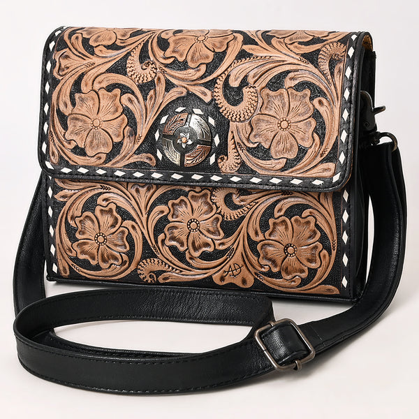 American Darling Adbg1494 Small Crossbody Hand Tooled Genuine Leather by Hilason – Cowboy and equestrian accessories