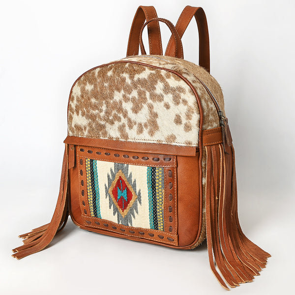 American Darling Hair-On Cowhide Leather Backpack Bag | Western Saddle Blanket Backpack - Uhorse
