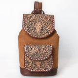 American Darling Adbg1498 Backpack Hand Tooled Genuine Leather Women Bag Western Handbag Purse