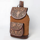 American Darling Adbg1498 Backpack Hand Tooled Genuine Leather Women Bag Western Handbag Purse