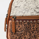American Darling Backpack Hand Tooled Hair On Genuine Leather Women Bag Western Handbag Purse