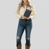 American Darling Card Holder Hand Tooled Genuine Leather | Business Credit