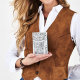 American Darling Card-Holder Hand Tooled Genuine Leather Women Bag W.