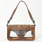 American Darling Adbg1507 Clear Bag Hand Tooled Genuine Leather Women Bag Western Handbag Purse