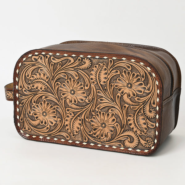 American Darling Adbg1509A Toiletry Hand Tooled Genuine Leather Women by Hilason – Cowboy and equestrian accessories