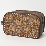 American Darling Adbg1509A Toiletry Hand Tooled Genuine Leather Women Bag Western Handbag Purse