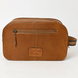 American Darling Adbg1509A Toiletry Hand Tooled Genuine Leather Women Bag Western Handbag Purse