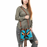American Darling Saddle Blanket Genuine Leather women bag western handbag purse