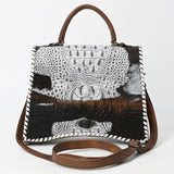 American Darling Tote Crocodile Embossed Genuine Leather Women Bag Western Handbag Purse