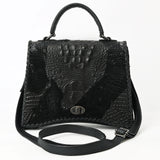American Darling Tote Crocodile Embossed Genuine Leather Women Bag Western Handbag Purse