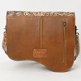 American Darling Adbg1518 Cross Body I Hand Tooled Hair-On Genuine Leather Women Bag Western Handbag Purse