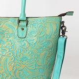 Tote Hand Tooled Genuine Western Leather Women Bag