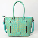 Tote Hand Tooled Genuine Western Leather Women Bag