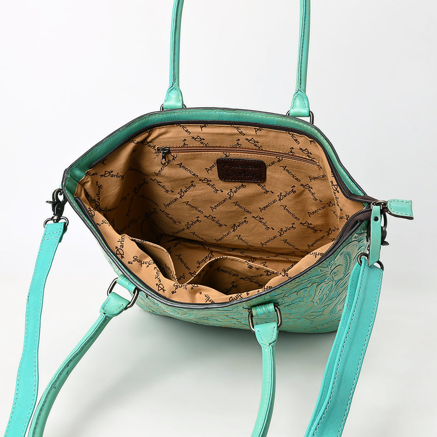American Darling Western Tote Bag – Genuine Leather Hand-Tooled Design, Spacious Everyday Tote, Premium Craftsmanship & Durable Build