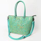 American Darling Adbg1519 Tote Hand Tooled Genuine Leather Women Bag Western Handbag Purse