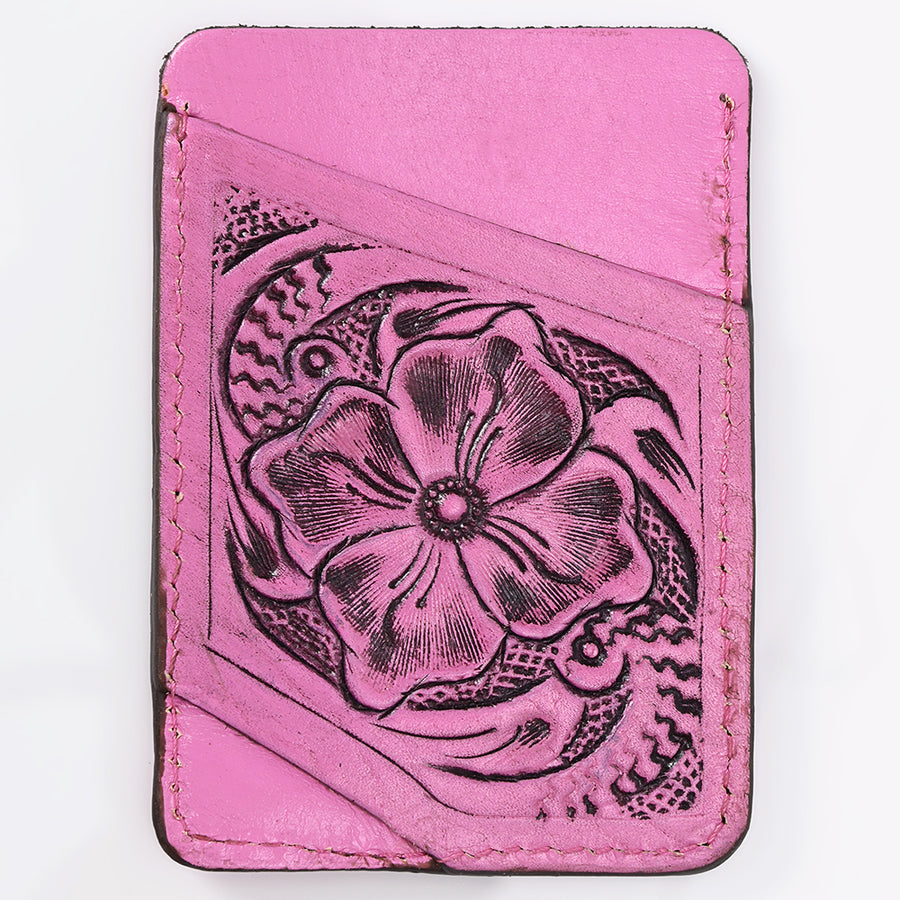 American Darling Card Holder Hand Tooled Genuine Leather | Business Credit