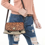 American Darling Crossbody Hand Tooled Genuine Leather Women Bag Western Handbag | purse