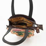 American Darling Tote Hand Tooled Genuine Leather Women Western Handbag Purse |