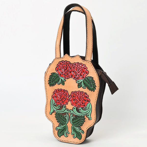 American Darling Hand Tooled Floral Carved Leather Tote Bag - Uhorse