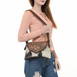 American Darling Cross Body I Hand Tooled Hair-On Genuine Leather Women Bag Western Handbag Purse |