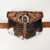 American Darling Adbga572 Sling Hand Tooled Hair-On Genuine Leather Women Bag Western Handbag Purse