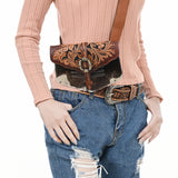 American Darling Cross Body I Hand Tooled Hair-On Genuine Leather Women Bag Western Handbag Purse |