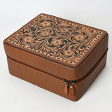 American Darling Jewelry Case Hand Tooled Genuine Leather Women Bag Western Handbag Purse