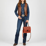 American Darling Tote Hand Tooled Genuine Leather Women Bag Western Handbag Purse | Travel Bags