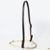 Comfytack Western Horse Round Nose Caveson Genuine Leather Noseband