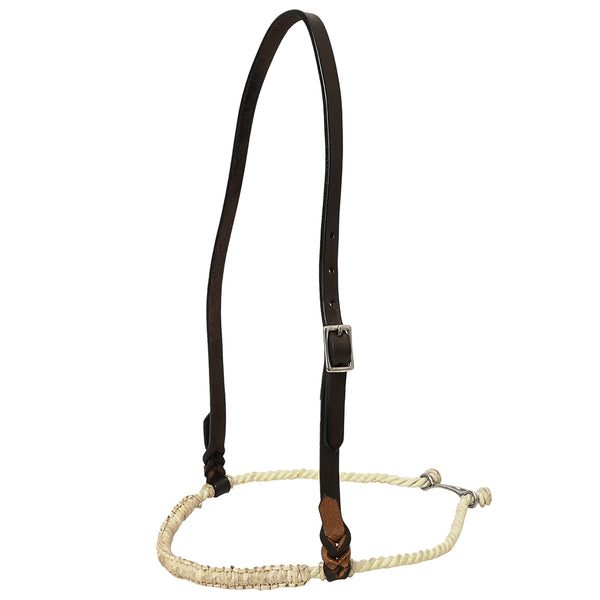 Comfytack W. H. Round Nose Caveson Genuine Leather Noseband by Hilason – Cowboy and equestrian accessories