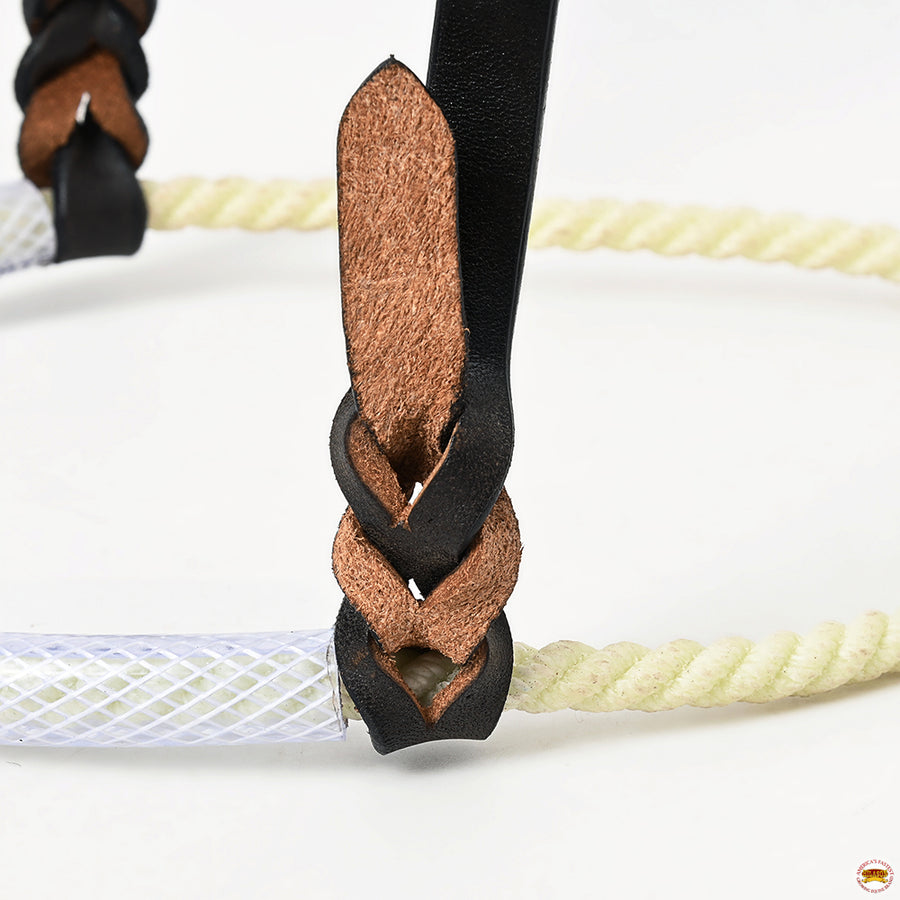 Comfytack Horse Round Nose Caveson | Genuine Leather Western Training Noseband