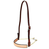 Comfytack Western Horse Round Nose Caveson Genuine Leather Noseband