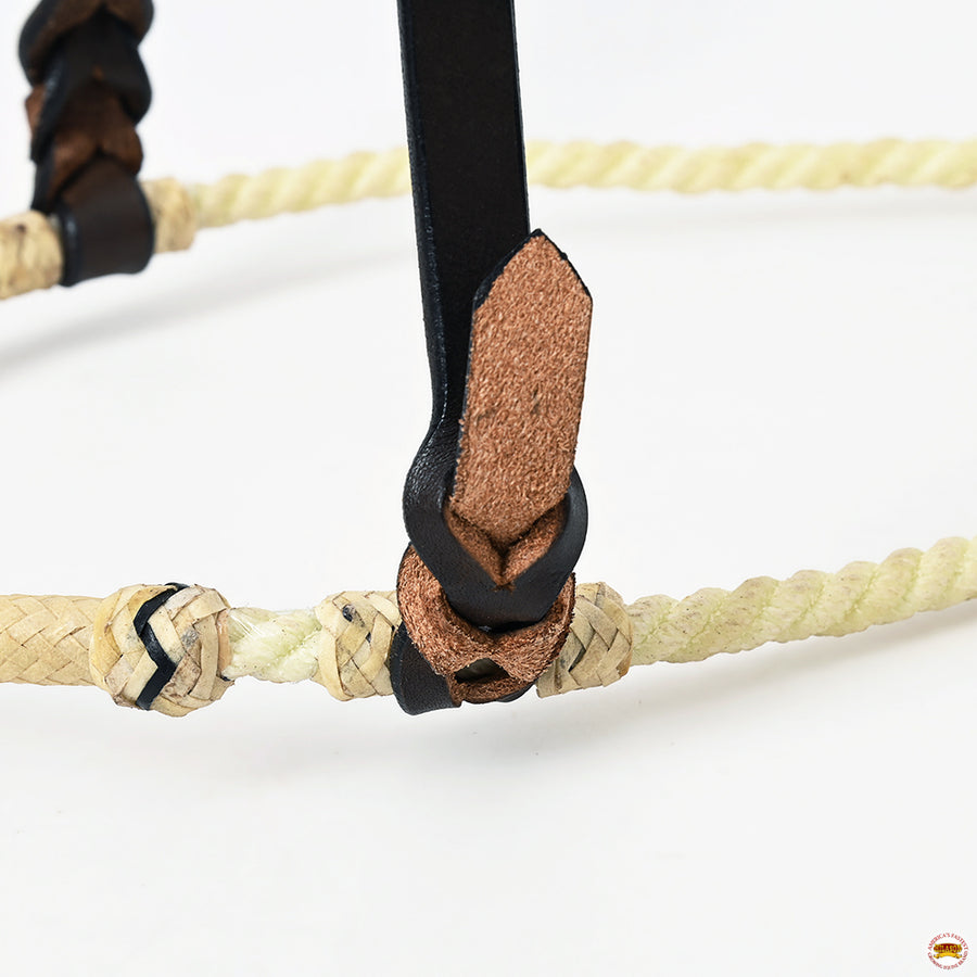 Comfytack Horse Round Nose Caveson | Genuine Leather Western Training Noseband