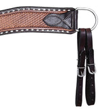 COMFYTACK Western Leather Horse Tripping Breast Collar Brown Basket Weave