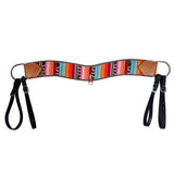 COMFYTACK Western Leather Horse Tripping Breast Collar Multi Beaded Inlay