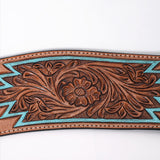 COMFYTACK Western Leather Horse Tripping Breast Collar Brown Floral Carved