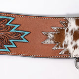 COMFYTACK Western Leather Horse Tripping Breast Collar Brown Floral Carved