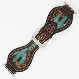 American Darling Cactus Hand Tooled Men Women Genuine Leather I watch Strap