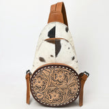 American Darling Adbg1521 Sling Hand Tooled Hair-On Genuine Leather Women Bag Western Handbag Purse