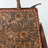American Darling Tote Beautifully Hand Tooled Genuine Leather women
