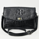 American Darling Adbg1526 Small Crossbody Crocodile Embossed Genuine Leather Women Bag Western Handbag Purse