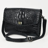 American Darling Adbg1526 Small Crossbody Crocodile Embossed Genuine Leather Women Bag Western Handbag Purse