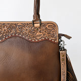 American Darling Adbg1527 Tote Hand Tooled Genuine Leather Women Bag Western Handbag Purse