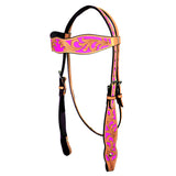 Hilason Western Horse Headstall Tack Bridle American Leather