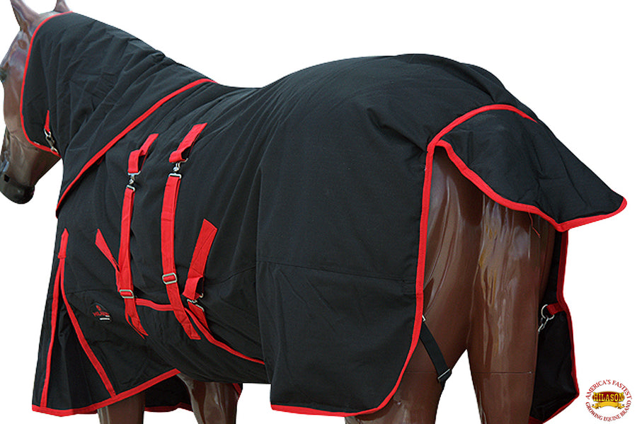 HILASON 1200D Waterproof Winter Horse Blanket Neck Cover Belly Wrap | Turnout Blankets for Horses