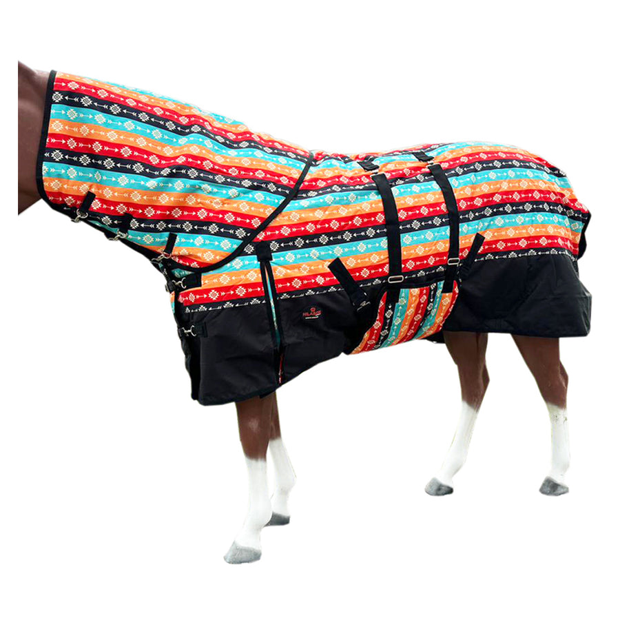 81 In HILASON 1200D Winter Waterproof Horse Hood Turnout Neck Blanket Belly Wrap Tribal - Uhorse